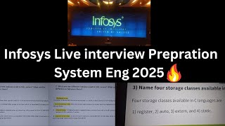infosys Live Interview Preparation — System Engineer Role 2025| Infosys 2025 Interview Live
