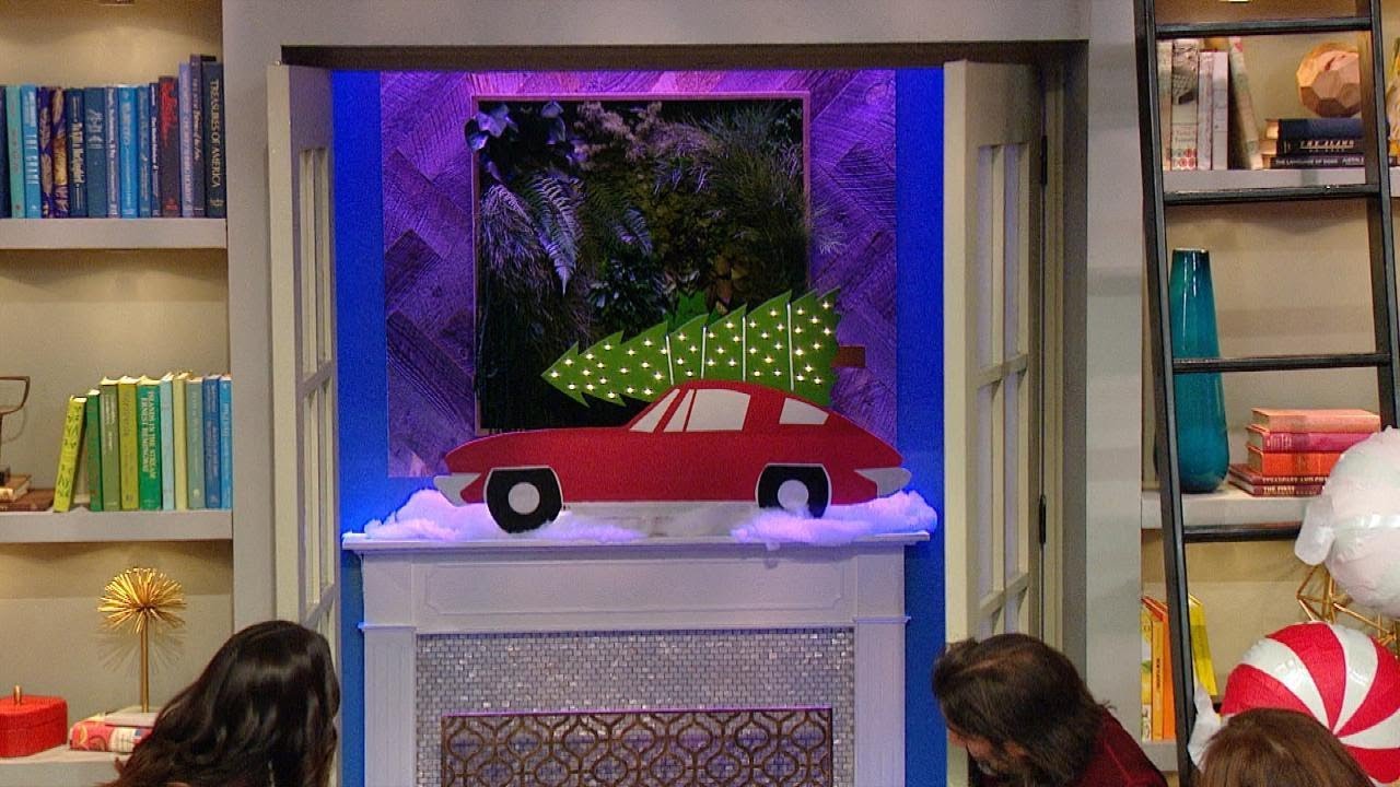 This Vintage-Inspired Marquee Is PERFECT For Your Holiday Fireplace | Rachael Ray Show