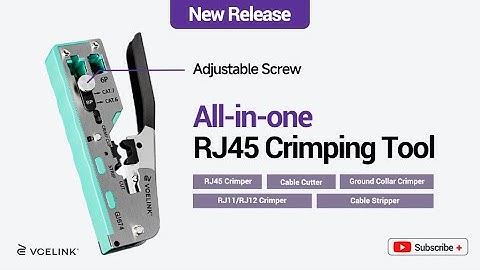 New Release: Stainless All-in-one RJ45 Crimper-Cut, Strip, Crimp! | VCELINK