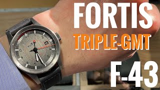 Fortis Flieger F-43 Triple GMT Titan Orange | Review | F4260003 | Olfert&amp;Co