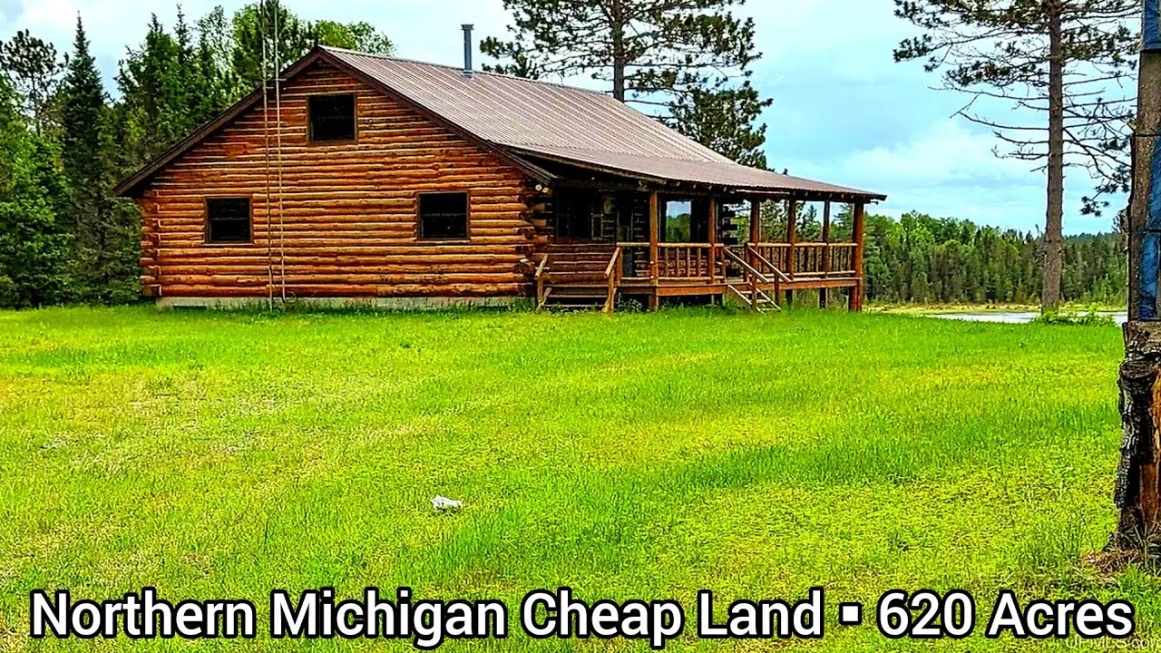 View of Michigan Cheap Land For Sale | 620 Acres | Off Grid Cabins For Sale ...