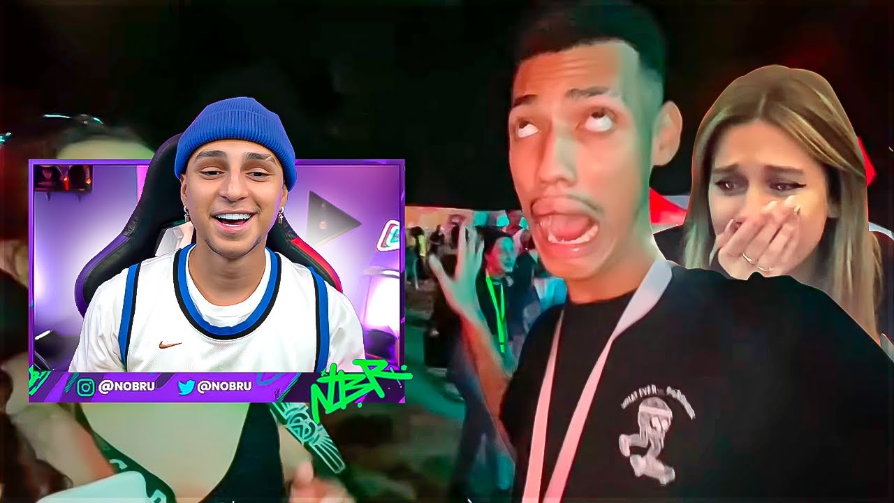NOBRU REAGINDO MOSKITÃO BEIJANDO UNIVERSITÁRIAS COM CANTADAS!!!