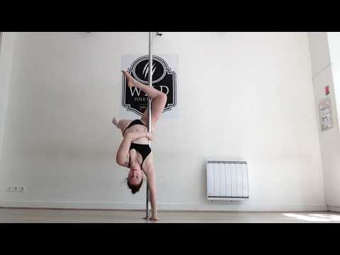Anna G. Poledance Balance, Straddle & transitions, static pole combo