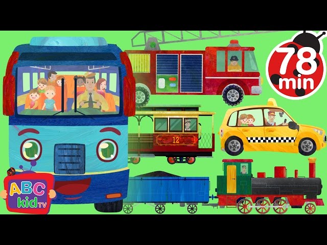 Wheels on the Bus and Vehicles | +More Nursery Rhymes & Kids Songs - CoCoMelon class=