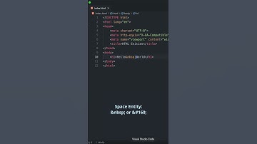 Understanding HTML entities