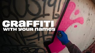 Graffiti with your names | video for 1000 subscribers in tik tok by Surf245 463 views 6 months ago 12 minutes, 35 seconds