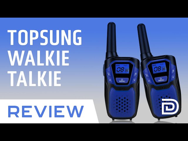 Topsung Walkie Talkies for Adult, Easy to Use Rechargeable Long Range Walky  Talky Handheld Two Way Radio with NOAA for Hiking Camping（Blue 2 Pack）