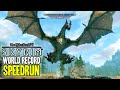 WORLD RECORD "SKYRIM" SPEEDRUN WILL BLOW YOUR MIND!!!