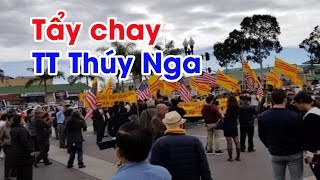 Biểu tình phản đối TT Thúy Nga và VietFace TV hợp tác với Việt Cộng thực hiện nghị quyết 36