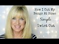 How I Cut My Bangs At Home! Simple Twist Cut!