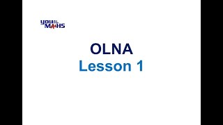 OLNA Lesson 1