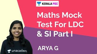 Maths  Mock test for LDC and SI Part 1  by ARYA G