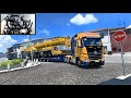 Conquer the road mercedes new actros and the 72 tons liebherr machine  euro truck simulator 2