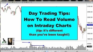 Day Trading Tips - How To Read Volume on Intraday Charts