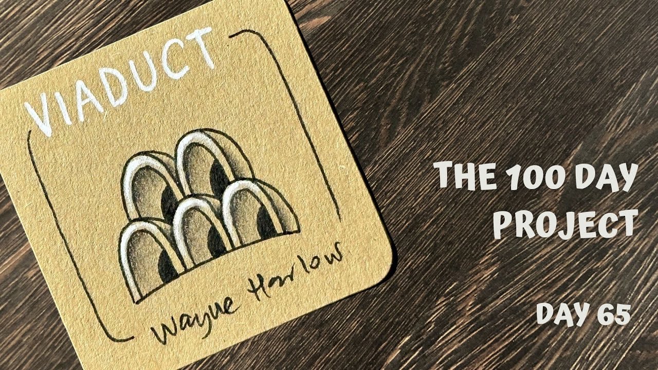 Day 65 of 100 Days of Tangling - Viaduct