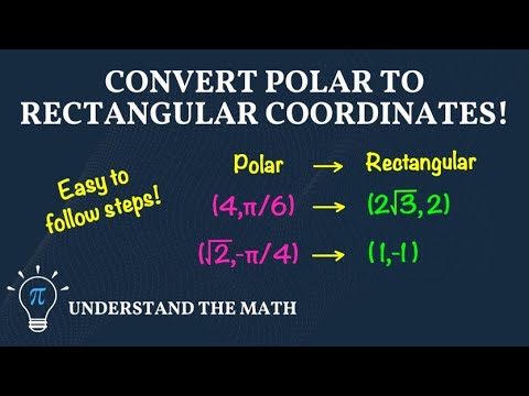 How to Convert Polar Coordinates to Rectangular Coordinates - YouTube
