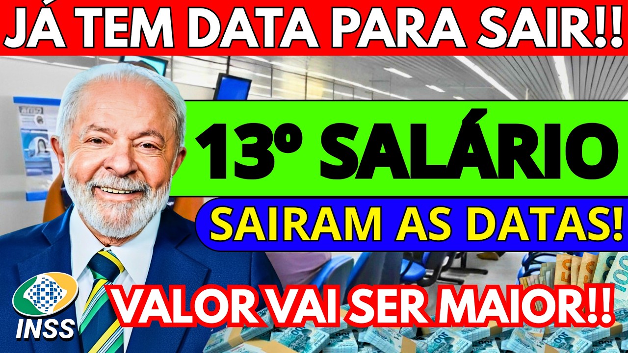 ✅JÁ TEM DATA pra SAIR: 13º SALÁRIO LIBERADO em PARCELA ÚNICA?! Confira!!