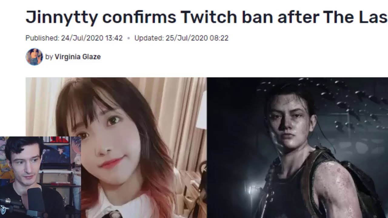 Jinnytty banned on Twitch for "Abby comment" while playing Last of Us 2...