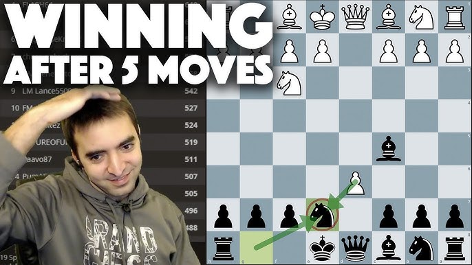 Englund Gambit, 5 Move Smothered Mate!