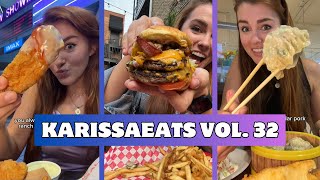 Only Eating Movie Theatre Food for a Full Day! + Street Food in NYC -KarissaEats Compilation Vol. 32