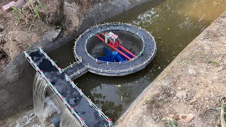 Hydroelectric Design With Turbines In The Middle Of The Lake