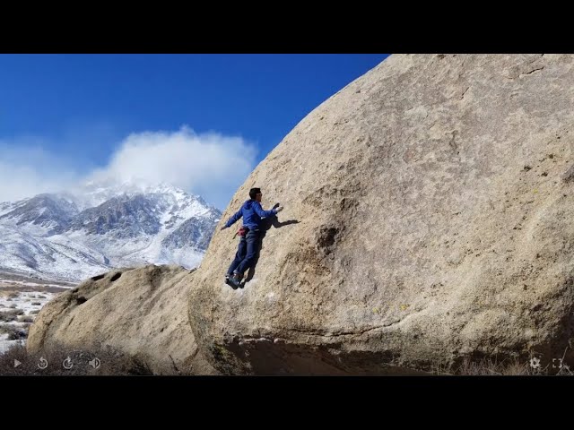Bishop Bouldering: Sidewinder (V10+) - YouTube