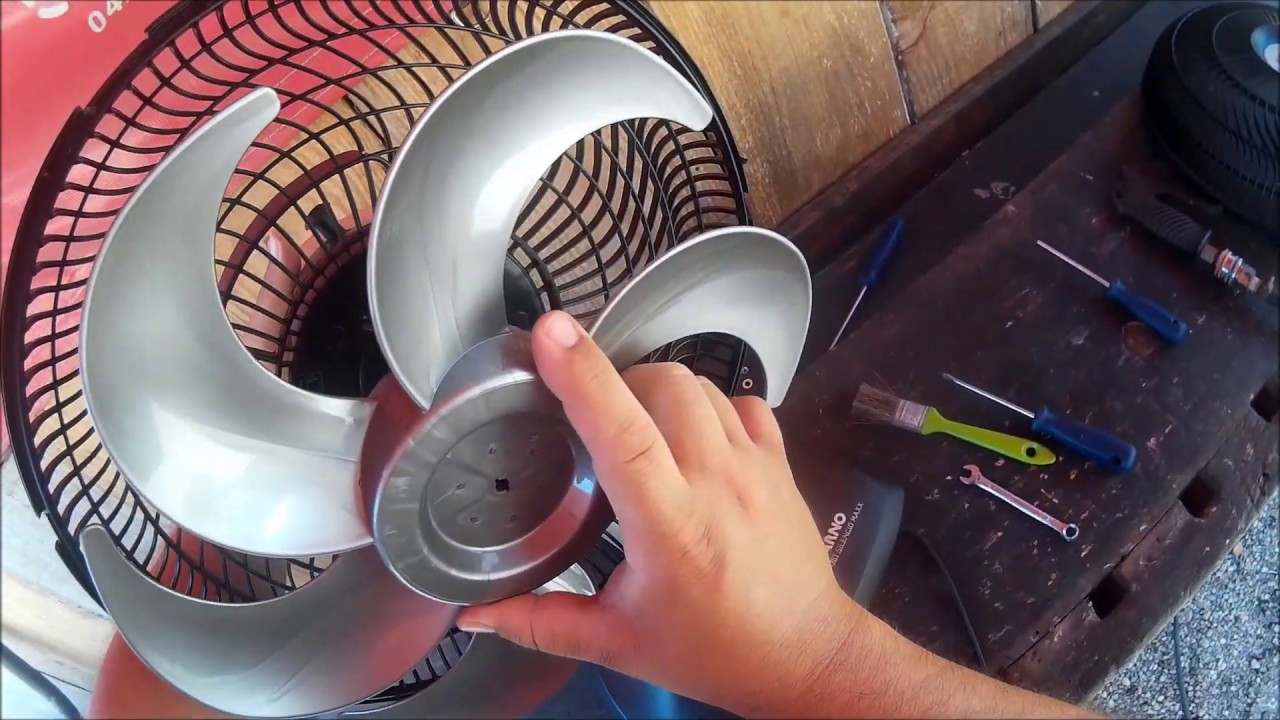 Como fazer limpeza e diminuir o barulho do ventilador - YouTube