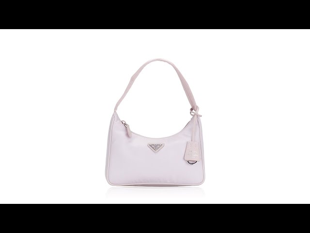 Prada 1NE515 Re-Edition 2000 Tessuto Mini Hobo Alabaster Pink