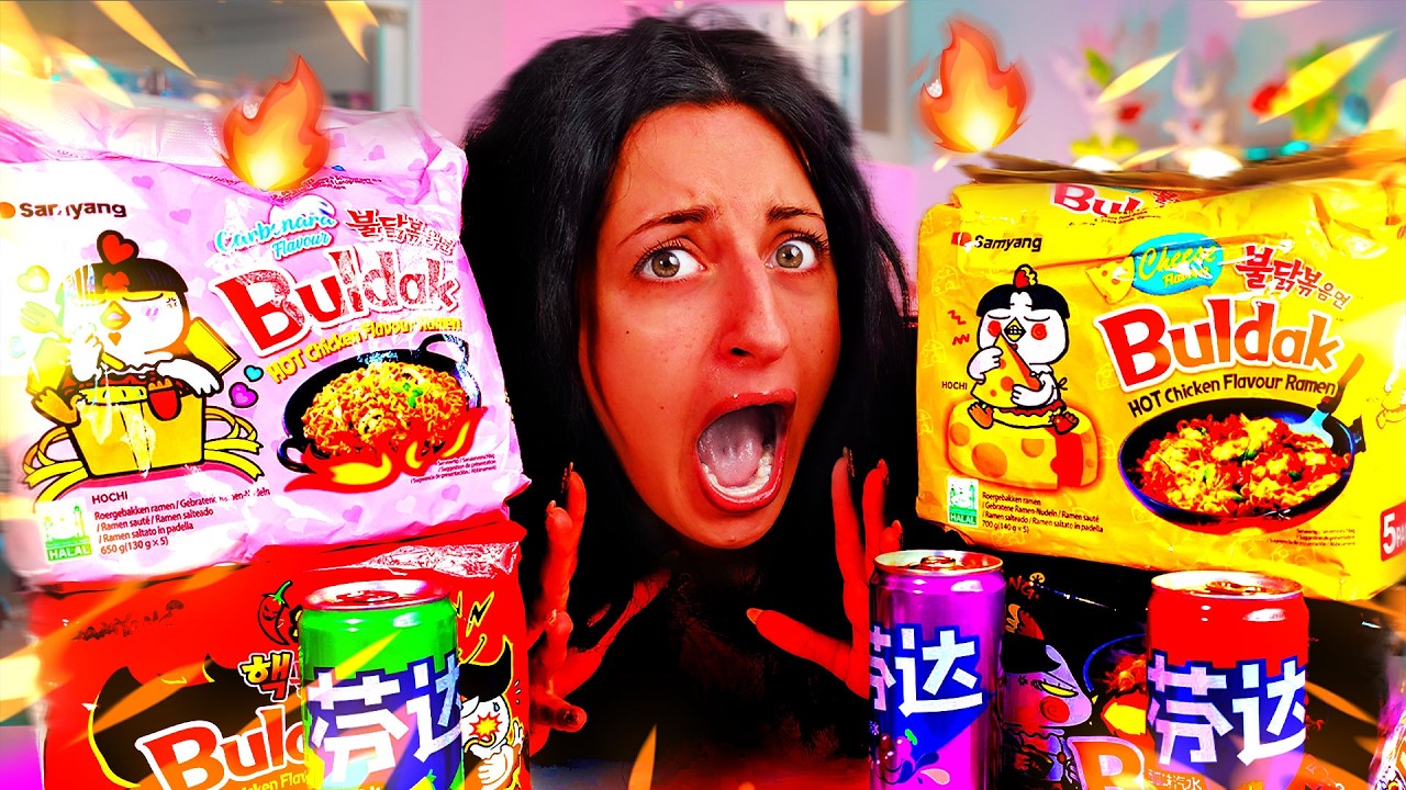 PROVO I RAMEN COREANI PIU’ PICCANTI AL MONDO - Spicy Buldak Edition