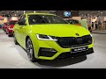 New SKODA Octavia RS 2022 - FIRST LOOK & visual REVIEW (crazy MAMBA GREEN color)