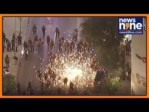 Los Angeles Protesters Set Off Fireworks Amid Face Off with Police | News9