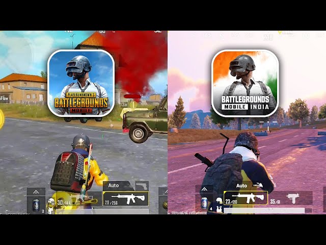 PUBG Mobile vs Battlegrounds Mobile India || Quick Comparison || PUBG vs BGMI || PK class=