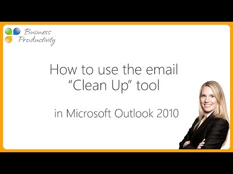 How to use the email clean up tool in Microsoft Outlook 2010