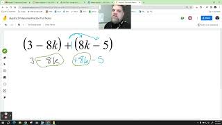 Algebra 2 Polynomial Practice Test Problem 1