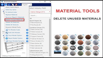 Delete unused materials tool in Sketchup