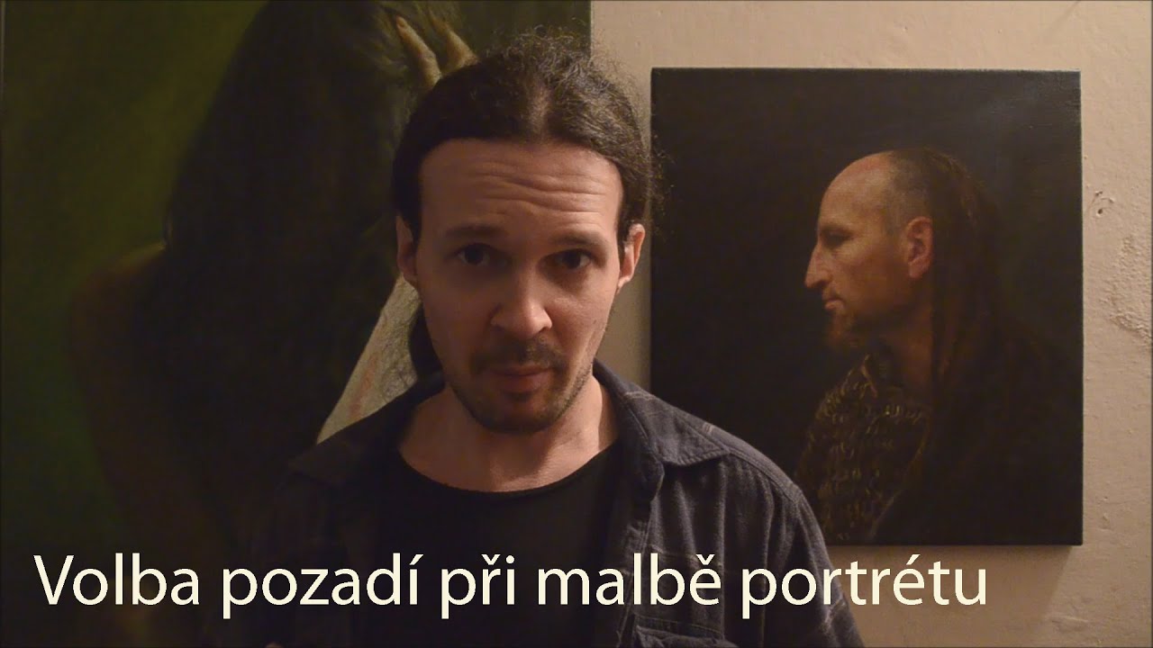 Pozadí při malbě portrétu - YouTube