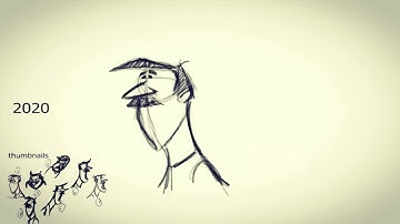 Head turn animation comparison after lessons in Rough Animator app