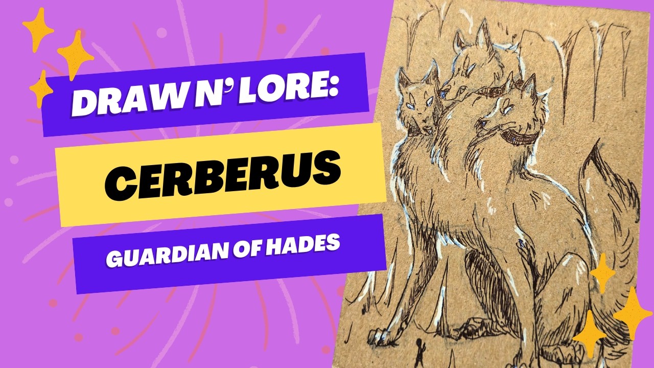 DRAW N' LORE :Cerberus: The Hound of Hades #cerberus #kerberos #greekmythology