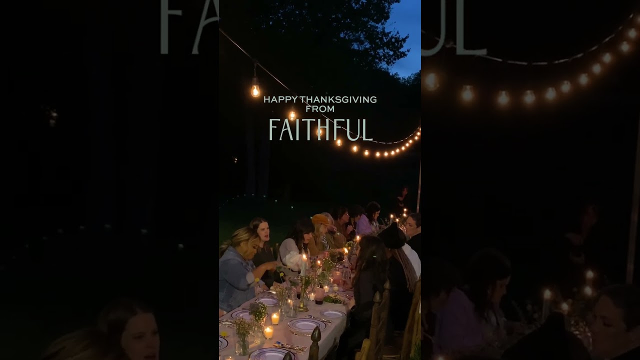 The table's long, It goes on and on