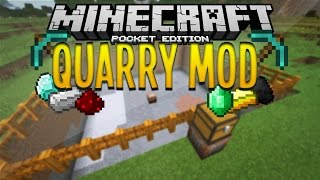 (0.12.1+) Minecraft PE Mod Showcase | Quarry Mod - "Automatic Resource Collector" screenshot 5