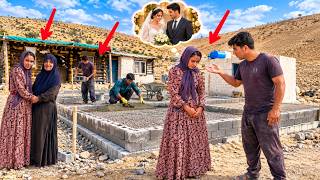 Delay in Hossein and Fereshteh’s Wedding: Beautiful Design and Construction of a House Platform😍❤️😭