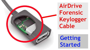 AirDrive Forensic Keylogger Cable Getting Started
