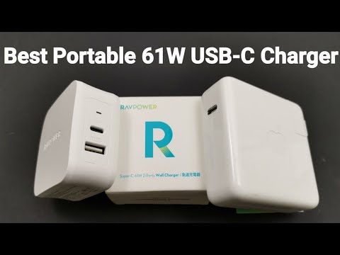 Best USB-C Fast Charger, RAVPower 61W PD Type C PD 3.0 Power Adapter (Macbook,Switch,Pixel,IPhone X)