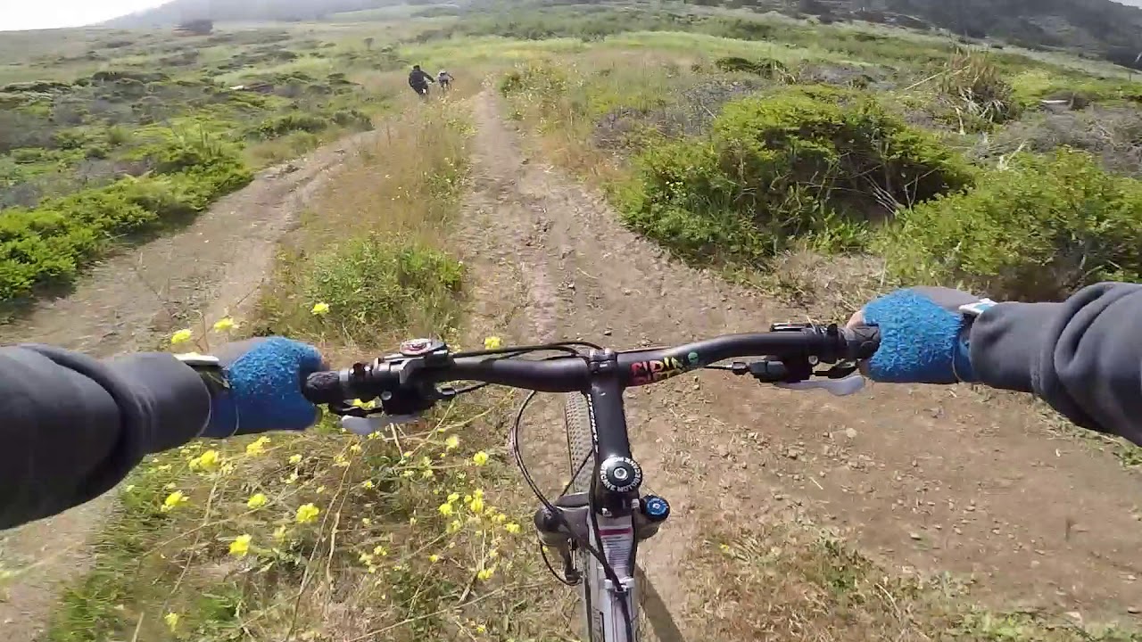 Mountain Biking at Mori Point Pacifica California 6-4-18 - YouTube