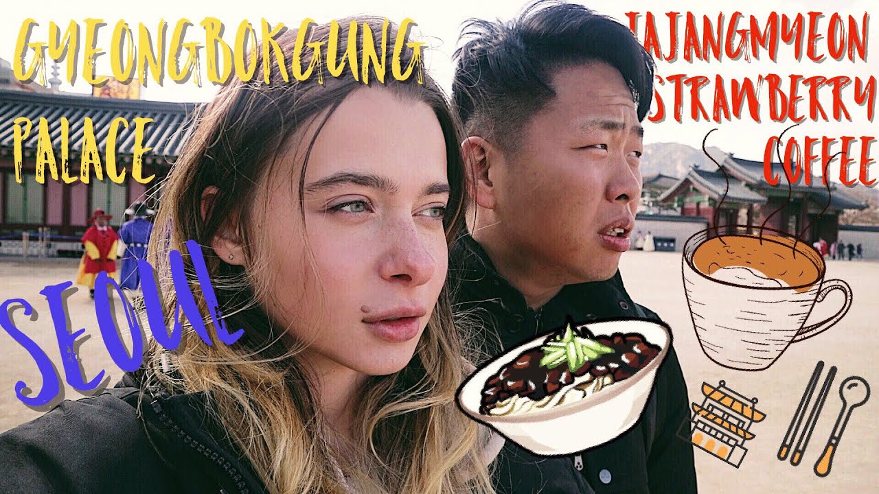 VLOG: Прогулка По Сеулу/ Корейская Черная Лапша Чачжан Мен/ Сэндвич С ...