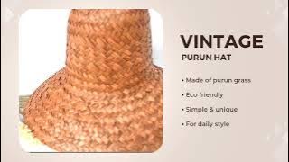 Topi anyaman purun /bucket hat