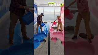 Man VS Woman? Transforming an Ordinary Floor with Epoxy Resin ☁️✨