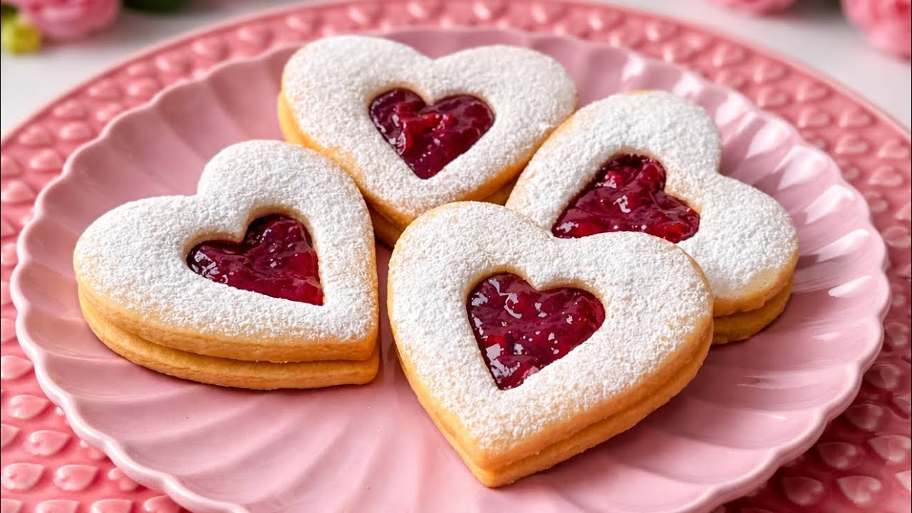 Valentine's Day Heart Shaped Sugar Cookies💖