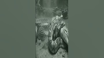 Crocodile vs Python 🐊🐍 Battle Underwater | Caught by Night Vision