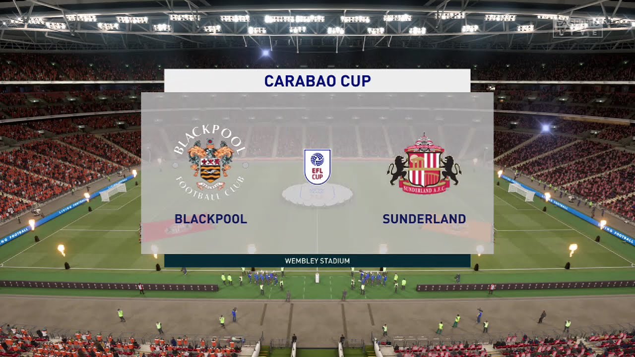 ⚽ Blackpool vs Sunderland ⚽ | Carabao Cup (24/08/2021) | Fifa 21